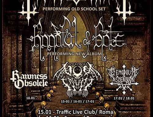 MASTERS OF ABOMINATION TOUR, Necromass e Handful Of Hate insieme in quattro date