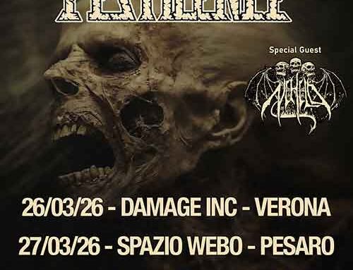 PESTILENCE, “Entering The Portals Tour 2026” in Veneto, a Pesaro e Bari