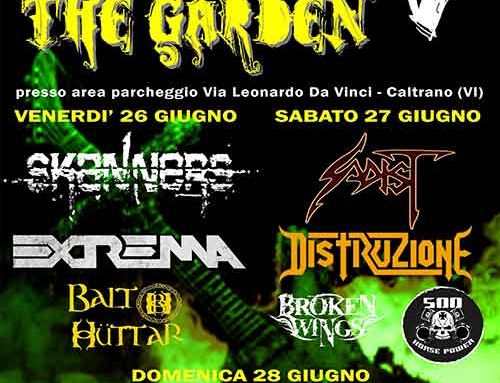 ROCK IN THE GARDEN V, il prossimo weekend a Caltrano (VI) con Extrema, Sadist e tanti altri