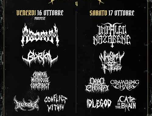 ROME CARNAGE EXTREME FEST, le prevendite per l’evento con Impaled Nazarene, Aborym e non solo